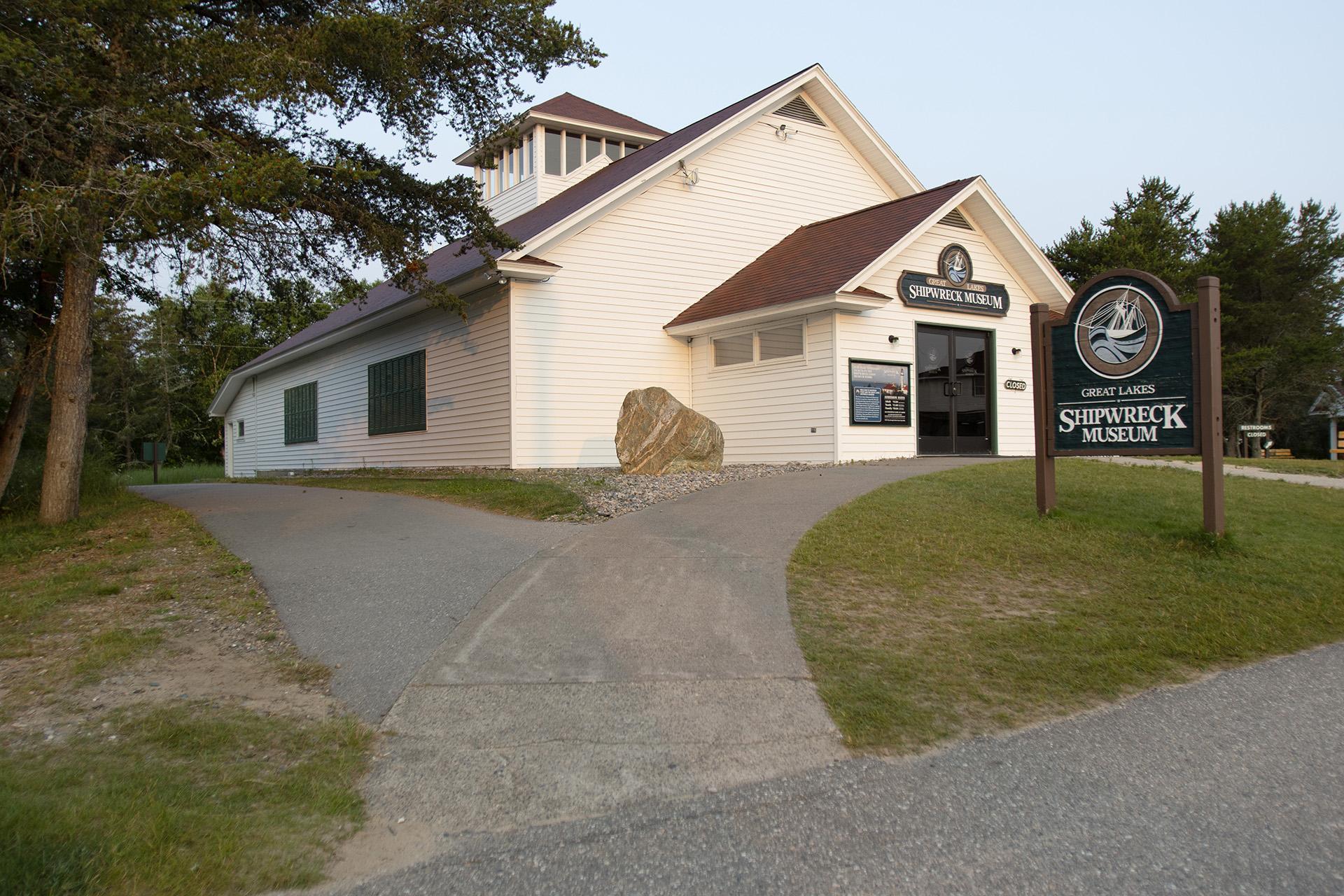 The accessible ramp at the Great Lakes Shipwreck Museum welcomes all visitors to explore its historic exhibits.